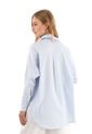 Camisa Boyfriend Haven Azul Claro Mercedes Campuzano de Mercedes Campuzano