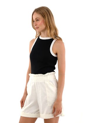 Top Saia Negro Mercedes Campuzano