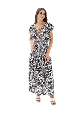 Vestido Largo Carlota Aires_Neg Mercedes Campuzano Mercedes Campuzano