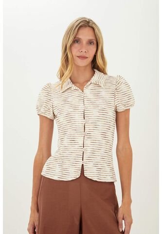 Camisa Elise Beige Mercedes Campuzano Mercedes Campuzano