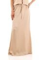 Falda Larga Brigitte Beige Mercedes Campuzano de Mercedes Campuzano