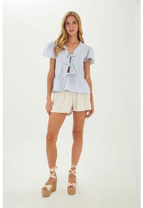 Camisa Sarah Azul Mercedes Campuzano