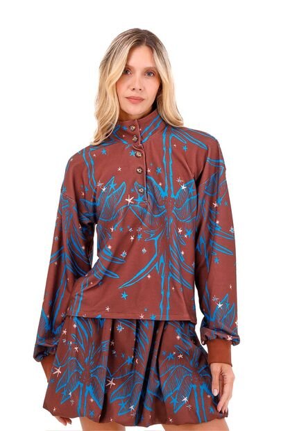 Buzo Edén Palmeras Terracota Mercedes Campuzano