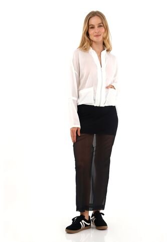 Falda Larga Bey Negro Mercedes Campuzano Mercedes Campuzano