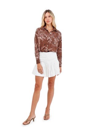 Camisa Boyfriend Haven Palmeras Café Mercedes Campuzano