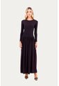 Vestido Largo Well Negro Mercedes Campuzano de Mercedes Campuzano