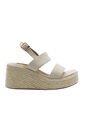 Spadrilla Plataforma Victoria Beige Mercedes Campuzano de Mercedes Campuzano