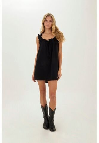 Vestido Corto Deena Negro Mercedes Campuzano Mercedes Campuzano