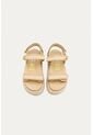 Sandalia Plataforma Lory Beige Mercedes Campuzano de Mercedes Campuzano