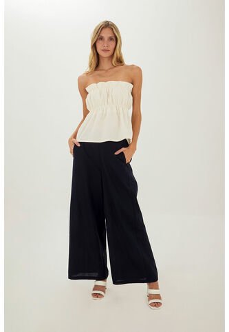 Pantalon Colette Azul Oscuro Mercedes Campuzano Mercedes Campuzano