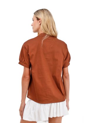 Camisa Palma Toupe Mercedes Campuzano