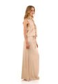 Falda Larga Brigitte Beige Mercedes Campuzano de Mercedes Campuzano