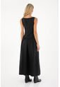 Vestido Largo Luna Negro Mercedes Campuzano de Mercedes Campuzano