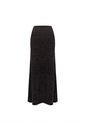 Falda Larga Mistica Negro Mercedes Campuzano de Mercedes Campuzano