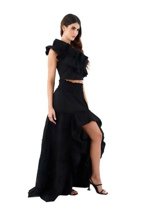 Falda Larga Kelly Negro Mercedes Campuzano