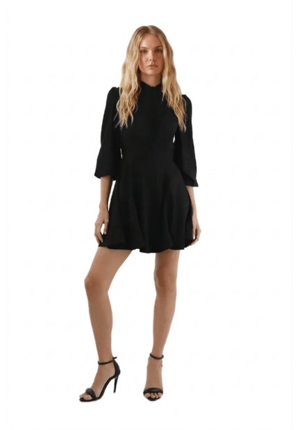 Vestido Corto Juliette Negro Mercedes Campuzano