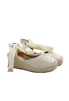 Spadrilla Plataforma Serene Beige Mercedes Campuzano