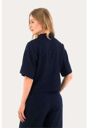 Camisa Matilde Azul Oscuro Mercedes Campuzano