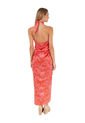 Vestido Largo Tropico Estampado Coral Mercedes Campuzano de Mercedes Campuzano