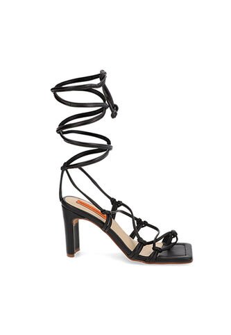 Sandalia Tacón Amelia Negro Mercedes Campuzano Mercedes Campuzano