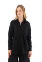 Camisa Boyfriend Haven Negro Mercedes Campuzano de Mercedes Campuzano