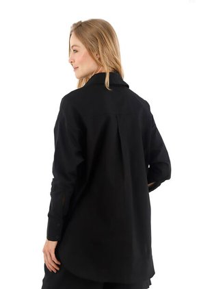 Camisa Boyfriend Haven Negro Mercedes Campuzano