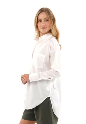 Camisa Boyfriend Haven Marfil Mercedes Campuzano