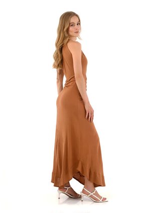 Vestido Largo Aurelia Cafe Mercedes Campuzano