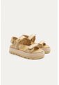 Sandalia Plataforma Lory Beige Mercedes Campuzano de Mercedes Campuzano
