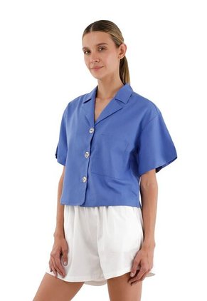 Camisa Charlize Azul Claro Mercedes Campuzano