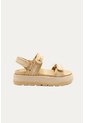 Sandalia Plataforma Lory Beige Mercedes Campuzano de Mercedes Campuzano