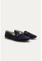 Mocasin Emma Azul Oscuro Mercedes Campuzano de Mercedes Campuzano
