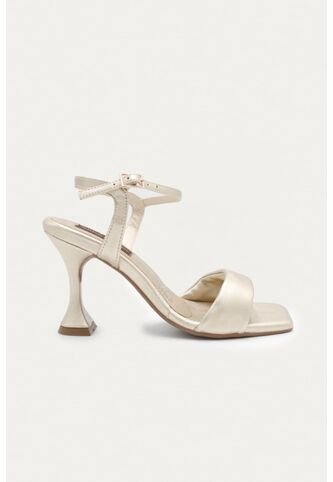 Sandalia Tacón Juliette Dorado Mercedes Campuzano Mercedes Campuzano