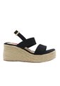 Spadrilla Plataforma Victoria Negro Mercedes Campuzano de Mercedes Campuzano