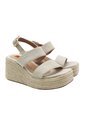 Spadrilla Plataforma Victoria Beige Mercedes Campuzano de Mercedes Campuzano