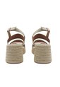 Spadrilla Plataforma Victoria Beige Mercedes Campuzano de Mercedes Campuzano