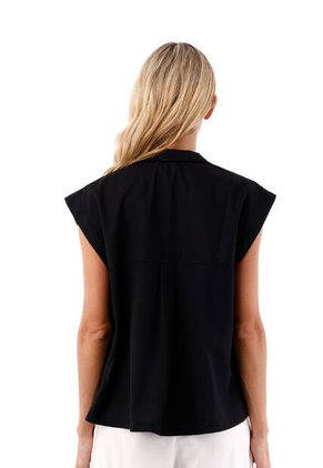 Camisa Aru Negro Mercedes Campuzano