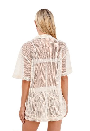 Camisa Seyla Beige Mercedes Campuzano