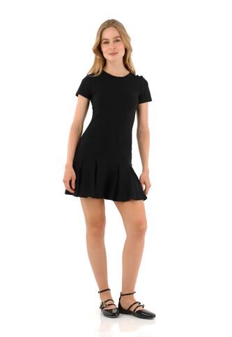 Vestido Corto Amelie Negro Mercedes Campuzano Mercedes Campuzano