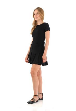 Vestido Corto Amelie Negro Mercedes Campuzano