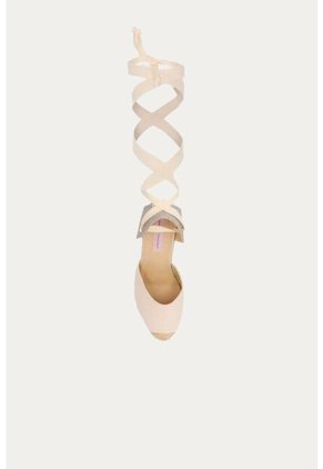 Spadrilla Plataforma Kiri Beige Mercedes Campuzano