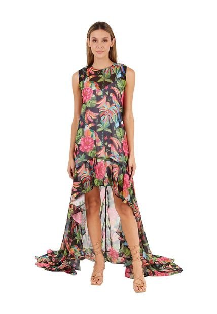 Vestido Largo Aviva Magic_Neg Mercedes Campuzano