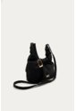 Bandolera Nayra Negro Mercedes Campuzano de Mercedes Campuzano