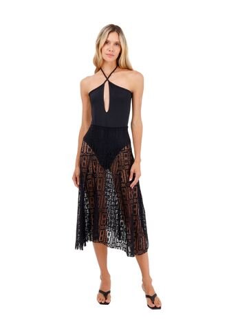 Falda Larga Palomino Negro Mercedes Campuzano Mercedes Campuzano