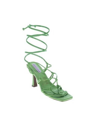 Sandalia Tacon Olivina Verde Mercedes Campuzano