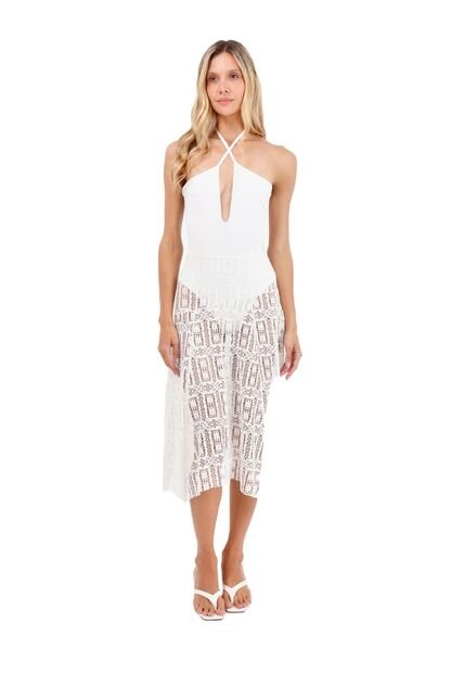 Falda Larga Palomino Marfil Mercedes Campuzano