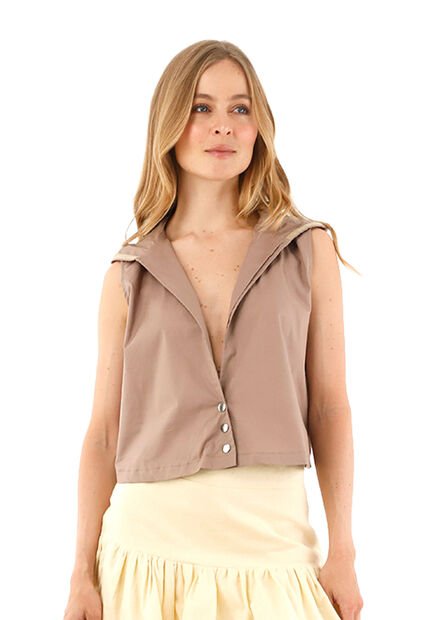 Chaleco Zulima Caqui Mercedes Campuzano