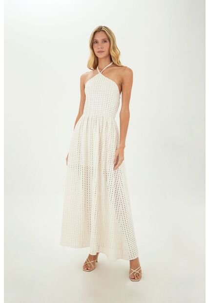 Vestido Largo Regine Beige Mercedes Campuzano