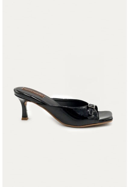 Sandalia Tacon Vera Negro Mercedes Campuzano