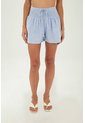 Short Fiora Azul Mercedes Campuzano de Mercedes Campuzano